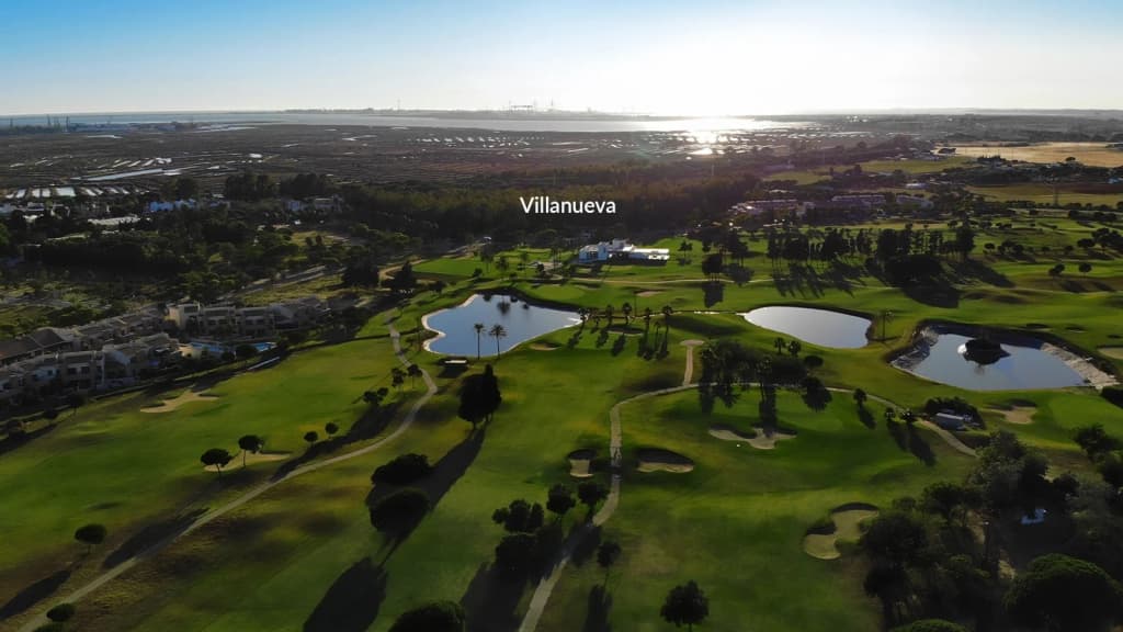 Golfbanorna i Cádiz-området